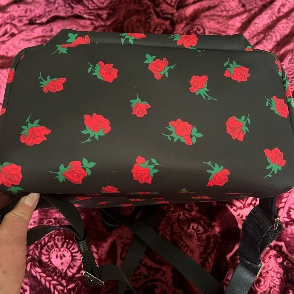 Kate Spade Black Chelsea Rose Backpack